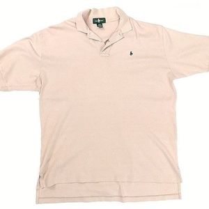 Hunt Club Men's Beige 100% Cotton Golf Polo
